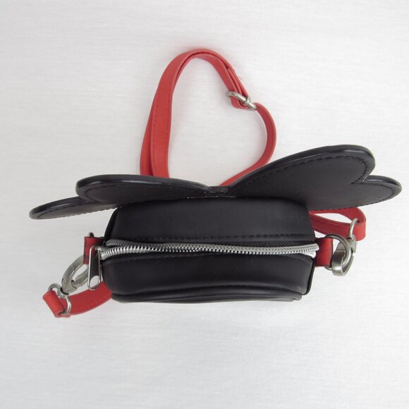 Minnie Mouse Child Purse With Adjustable Strap Minnie Face Zipper Closure - Picture 10 of 16